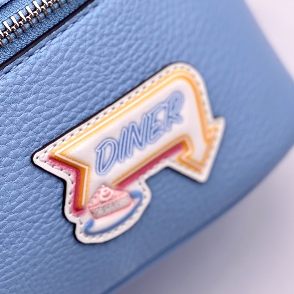 Michael Kors Blue Backpack with Patches - Picture 11 of 15